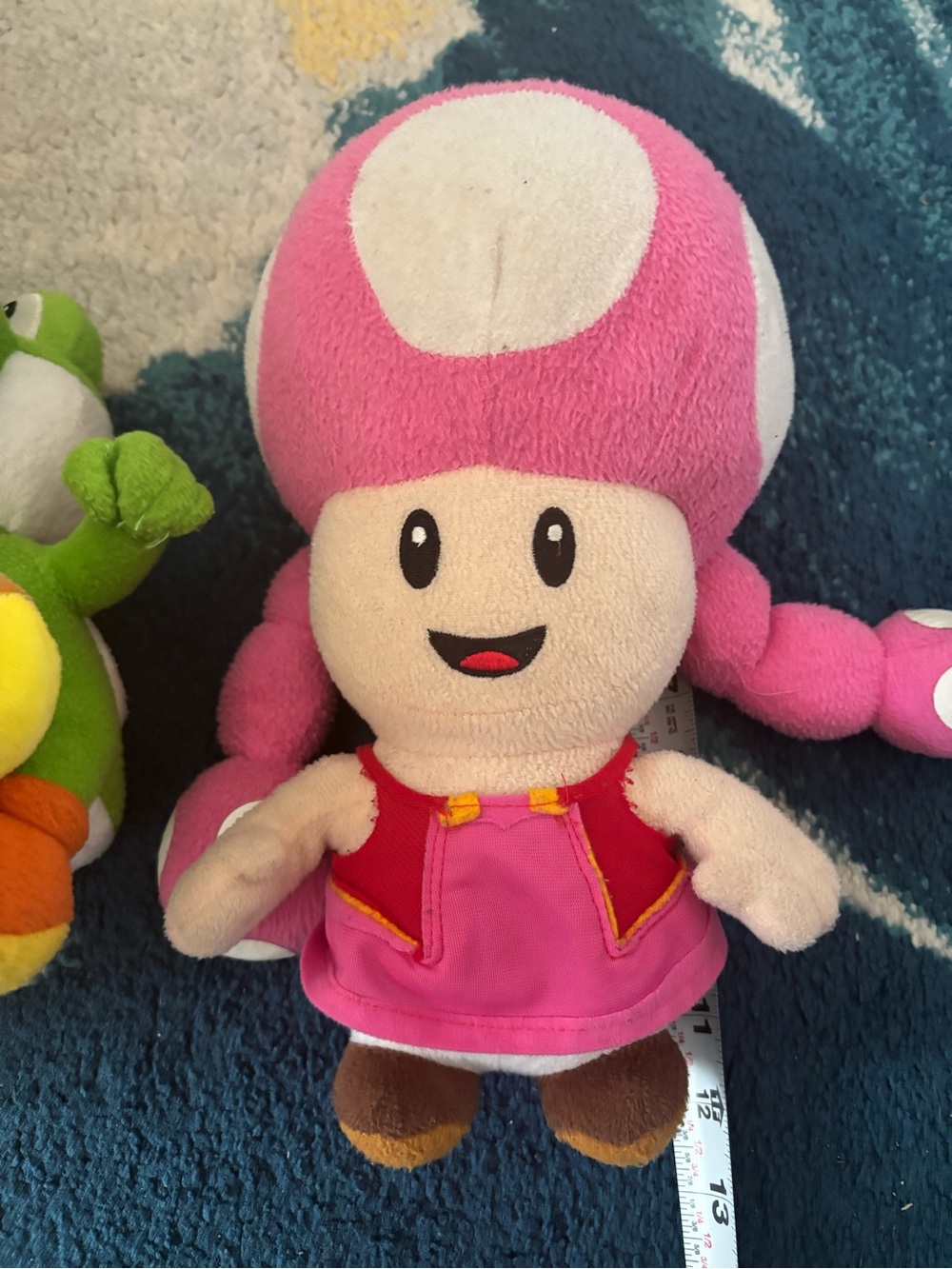Nintendo Pink Toadette Plush with Red Dress